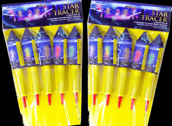 Rocket Packs - Star tracer  Rocket Pack from Sandling Fireworks