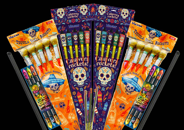 Rocket Packs - Patriot Rocket Pack from Sandling Fireworks